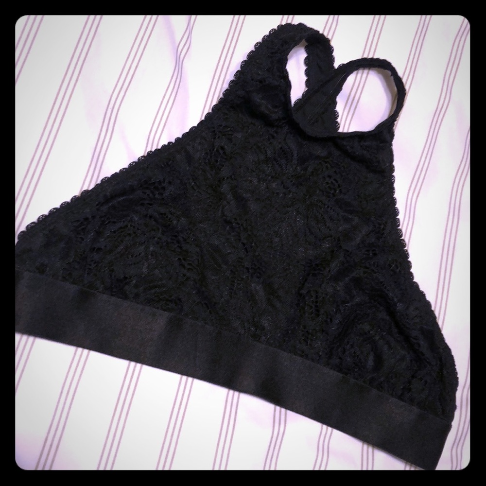 Lace crisscross bralette